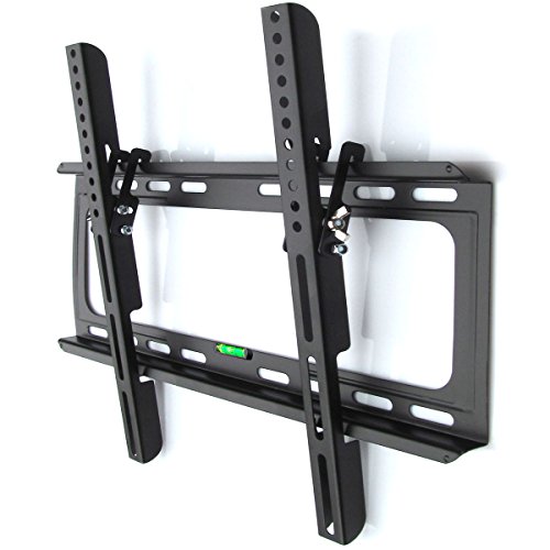 M&G Techno - Soporte de Pared para televisores de 55 Pulgadas (inclinación: 15°, Distancia a la Pared: 2,5 cm, con conducto para Cables de 45 cm)