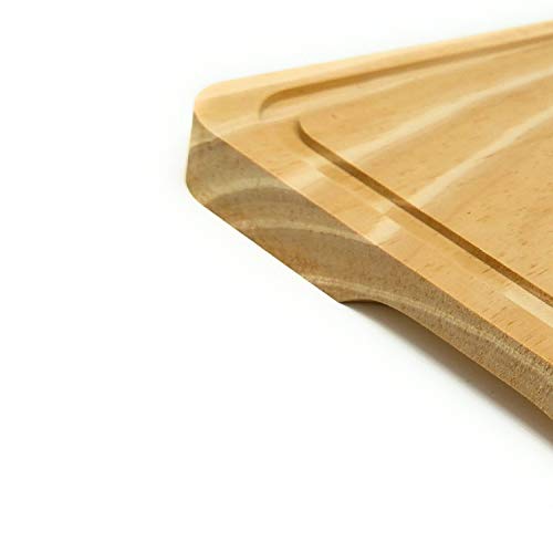MGE - Plato de Madera para Churrasco - 30 * 20 cm - Set de 6 - Hecho en España