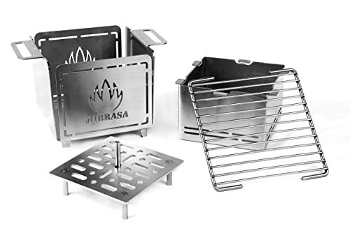Mibrasa Hibachi MH 150 - Barbacoa portátil Totalmente Fabricada en Acero Inoxidable 304. ¡La imaginación y Creatividad del Chef con el Hibachi límites!…