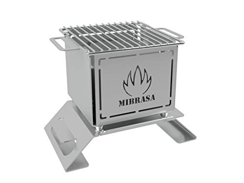 Mibrasa Hibachi MH 150 - Barbacoa portátil Totalmente Fabricada en Acero Inoxidable 304. ¡La imaginación y Creatividad del Chef con el Hibachi límites!…