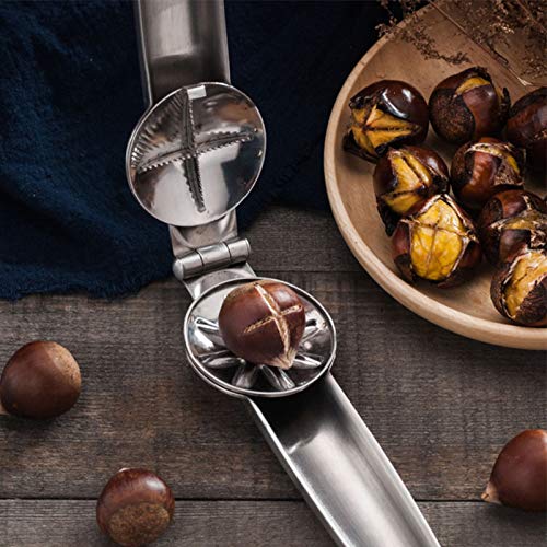 MICHAELA BLAKE Acero Inoxidable 2 en 1 Castaño rápida Clip de la Nuez Alicates Metal Cascanueces desgranadora Tuerca abridor de Utensilios de Cocina Cortador Gadgets Accesorios de Cocina