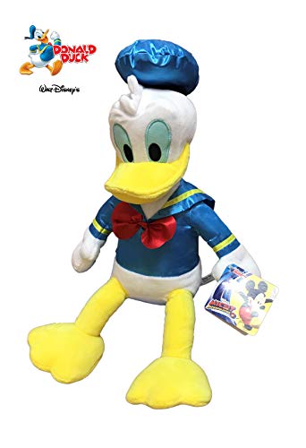 Mickey Mouse-760014113 by Play Peluche Donald Oficial Disney Soft 40cm, Color Azul/Amarillo/Blanco, 30 Cm Sentado Y 40 Cm De Pie (8425611341137)