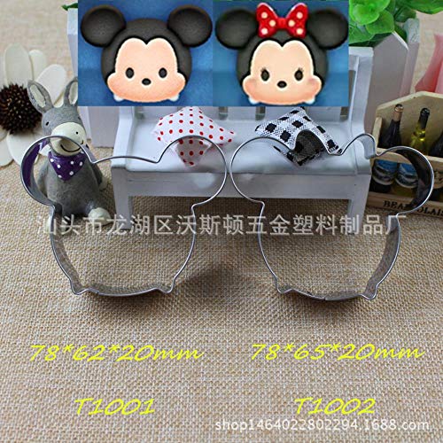 Mickey Mouse Cookie Cutter Mold Baking Tools Printing Die Disney Minnie Cookie Mold Stainless Steel Frosting Kitchen Supplies,Printing Die