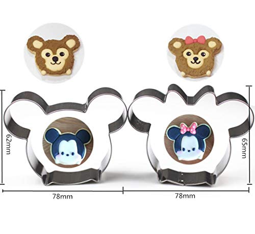 Mickey Mouse Cookie Cutter Mold Baking Tools Printing Die Disney Minnie Cookie Mold Stainless Steel Frosting Kitchen Supplies,Printing Die