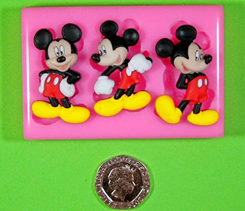 Mickey Mouse Molde de silicona para la torta de Decoración Pastel de Cupcake Toppers Glaseado Sugarcraft Tool por Fairie Blessings