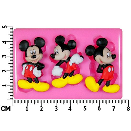 Mickey Mouse Molde de silicona para la torta de Decoración Pastel de Cupcake Toppers Glaseado Sugarcraft Tool por Fairie Blessings