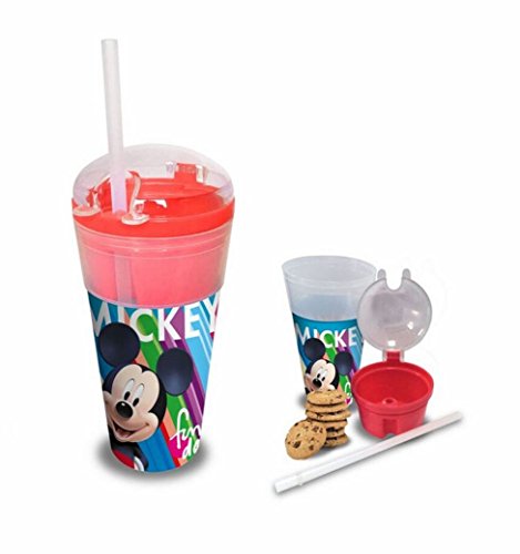 Mickey Mouse WD19595 Vaso 2 En 1, Multicolor