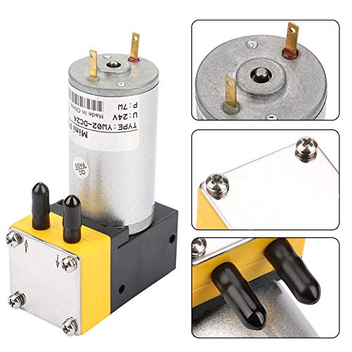 Micro bomba de vacío, práctica 24V 0.4-1L/min Bomba de diafragma en miniatura Bomba de vacío para aire/líquido para industrial