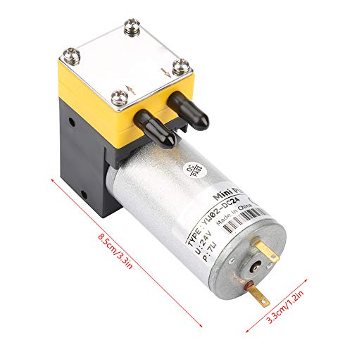 Micro bomba de vacío, práctica 24V 0.4-1L/min Bomba de diafragma en miniatura Bomba de vacío para aire/líquido para industrial