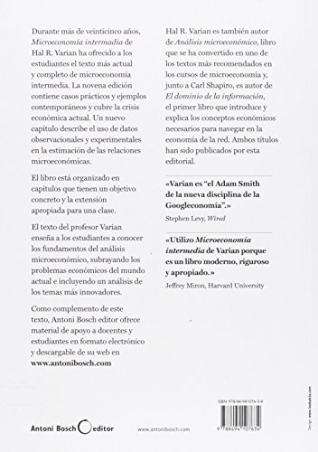 Microeconomía Intermedia - 9ª Edición (Economia (antoni Bosch))