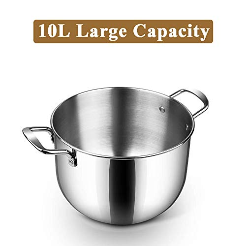 MIJOGO 1500W batidora de pie con Cabeza inclinable 10L Profesional batidora, Mezclador eléctrico de la Cocina con el Gancho amasador, Bata y Beater - LCD HD Display, Sistema de Mezcla planetaria
