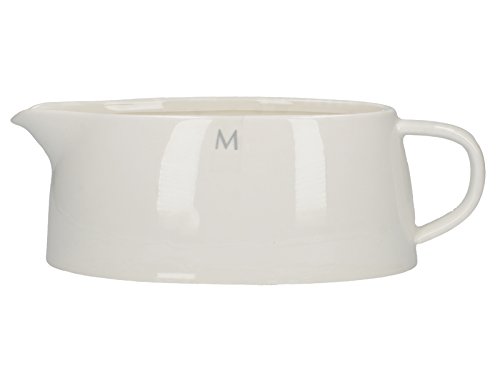 MIKASA cerámica vidriada Salsera, Porcelana, Color Blanco