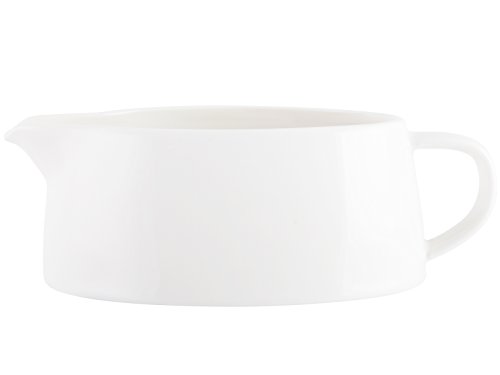 MIKASA cerámica vidriada Salsera, Porcelana, Color Blanco
