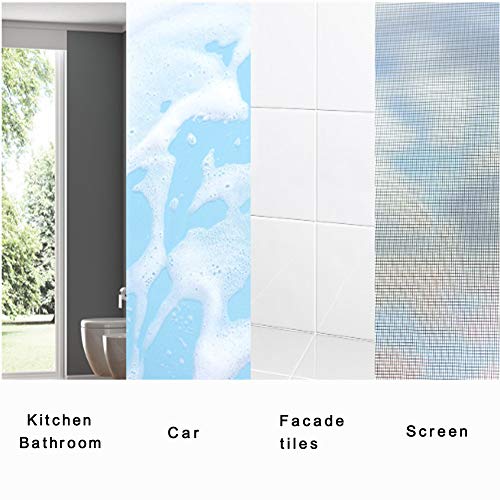 MILECN Super Squeegee Window Washer - Juego De Limpiacristales De Ventana Profesional 3 En 1 - Escurridores De Ventana con Fregadoras De Microfibra Y Poste De Extensión Y Depósito De Agua