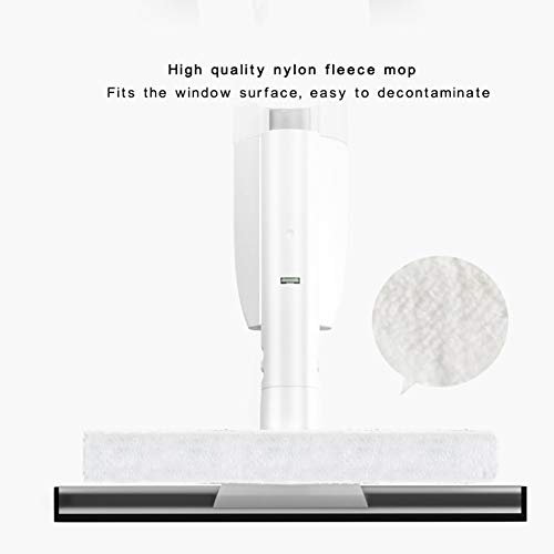MILECN Super Squeegee Window Washer - Juego De Limpiacristales De Ventana Profesional 3 En 1 - Escurridores De Ventana con Fregadoras De Microfibra Y Poste De Extensión Y Depósito De Agua