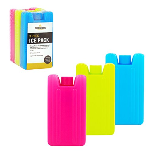 Milestone Camping 25160 Bloques refrigerantes Mini, H10.5 x W5.5 x D2.2cm