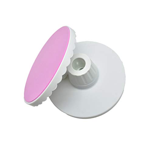 Milisten Placa Giratoria de Plástico Giratoria Creativa Mesa Giratoria Inclinable Creativa Plataforma de Soporte Decoración de Pasteles Banco de Trabajo para Panadería Casera (Rosa)