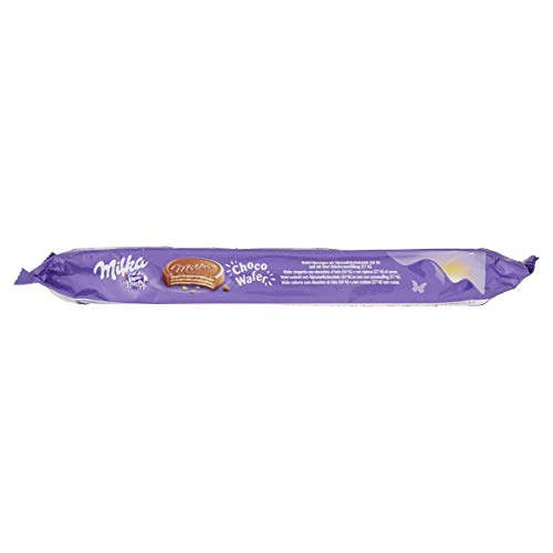 Milka - Choco Wafer Barquillo de Galleta y Relleno de Chocolate con Leche, 180 g