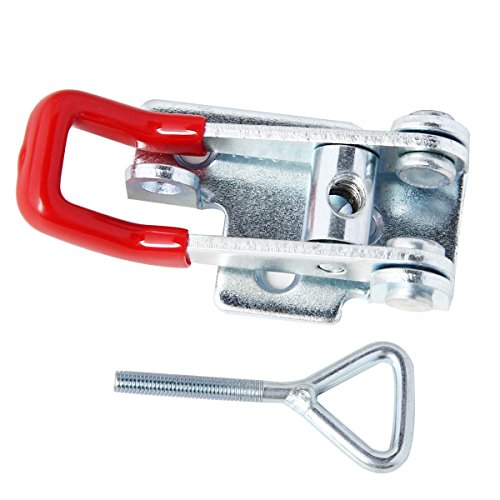 MINGZE 2pcs Abrazadera de palanca Pestillo 4002, Herramienta para trabajo pesado de la mano del lanzamiento rápido del metal Capacidad de retención de cierre de puerta Tipo 400lbs 180kg