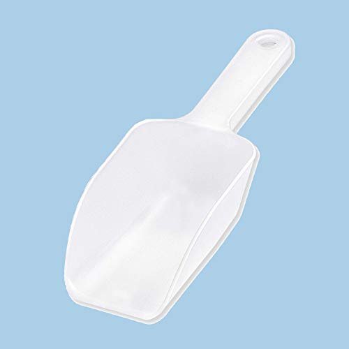 MINGZE Cuchara de policarbonato transparente de 4 piezas, Palas de hielo, cuchara de helado de plástico, cuchara de caramelo, cuchara de palomitas, cuchara para uso general de alta Resistencia