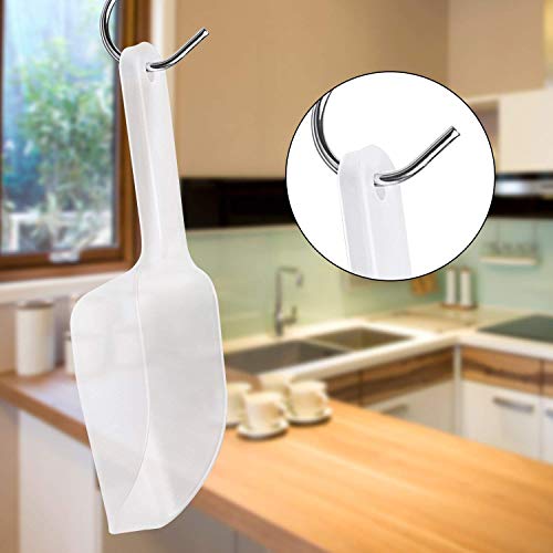 MINGZE Cuchara de policarbonato transparente de 4 piezas, Palas de hielo, cuchara de helado de plástico, cuchara de caramelo, cuchara de palomitas, cuchara para uso general de alta Resistencia