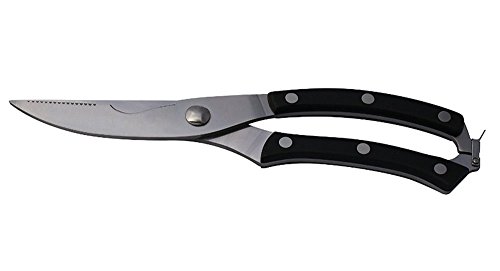 MINGZE Tijeras premium de cocina Heavy Duty Spring Loaded Cocina de acero inoxidable y tijeras para huesos Mango cómodo: ideal para aves de corral, pescado, pollo, carne de res, barbacoa, hierbas y pl