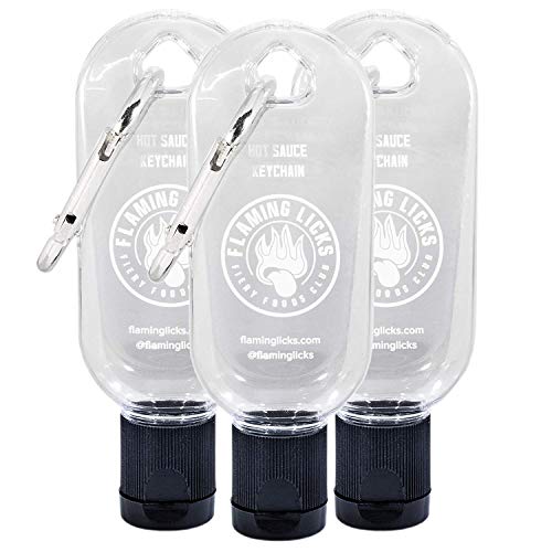 Mini Botella tamaño llavero para salsa picante Sriracha – Botellita de bolsillo para salsa Sriracha– Lleva contigo salsa picante a donde sea que vayas – Es un excelente regalo para la Salsa Picante (S