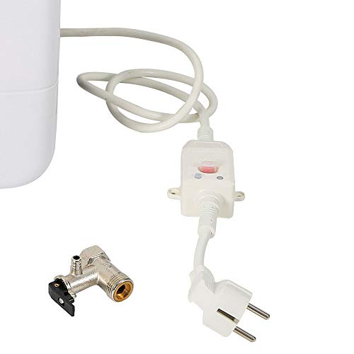 Mini Calentador de agua eléctrico Instantáneo 8 litros Calentador para Cocina Baño 1.5kW, temperature 30-75 °