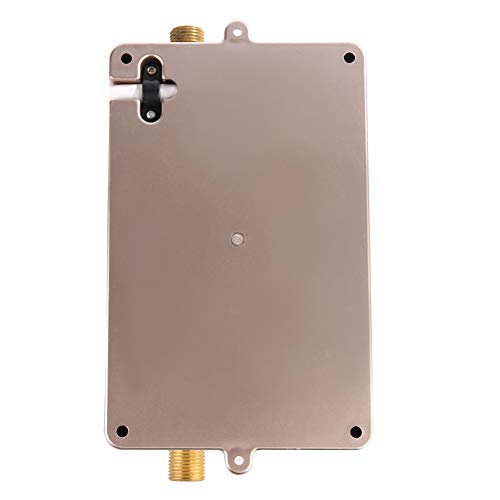 Mini Calentador de Agua Eléctrico Instantáneo Medidas de Seguridad Múltiples Calentador de Agua Ducha Sin Tanque Sistema de Agua Caliente para Cocina y Baño 220v 5.5kw (Golden)