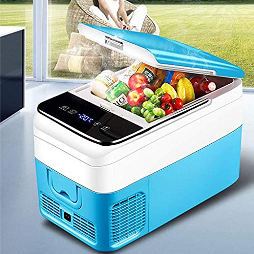 Mini compresor Congelador, Nevera Portátil Eléctrica Refrigerador de Coche Control Digital de Toque Digital 12V / 24V DC y 220V AC (Color : 18L, Size : 12V-24V/220V)