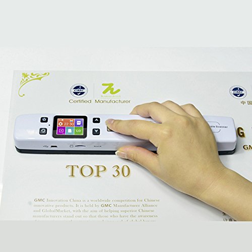 Mini Escáner portátil Escáner de Documentos de Alta Velocidad Escáner Pen 1050 dpi