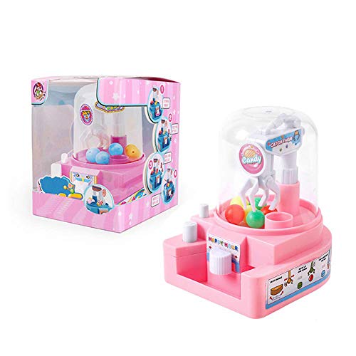 Mini Garra juega juega caramelo en forma de mano colector de la máquina de bolas de mano Juguete de diseño del colector de juguetes educativos juguete para los niños Rosa 1Ponga