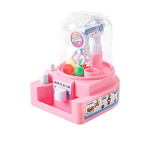 Mini Garra juega juega caramelo en forma de mano colector de la máquina de bolas de mano Juguete de diseño del colector de juguetes educativos juguete para los niños Rosa 1Ponga