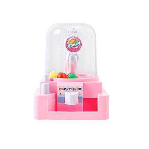 Mini Garra juega juega caramelo en forma de mano colector de la máquina de bolas de mano Juguete de diseño del colector de juguetes educativos juguete para los niños Rosa 1Ponga