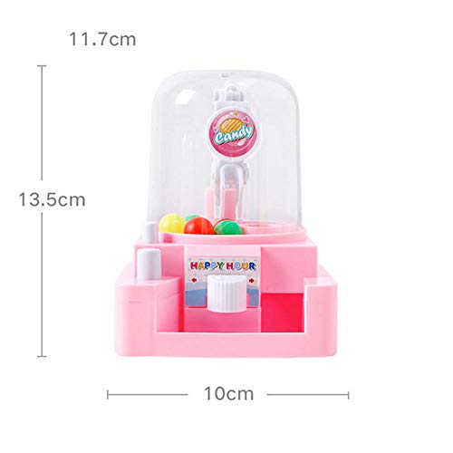 Mini Garra juega juega caramelo en forma de mano colector de la máquina de bolas de mano Juguete de diseño del colector de juguetes educativos juguete para los niños Rosa 1Ponga