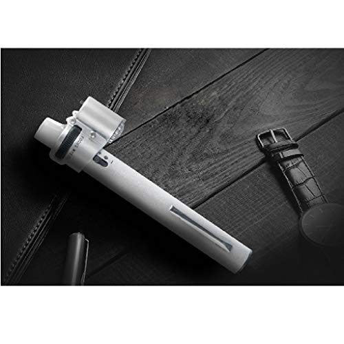 Mini Identificación de joyería antigua Lupa Lupa de gran aumento Lupa con luz 100 veces Alta definición Pluma de luz led ajustable Microscopio portátil para ver la fermentación de té Identificación an