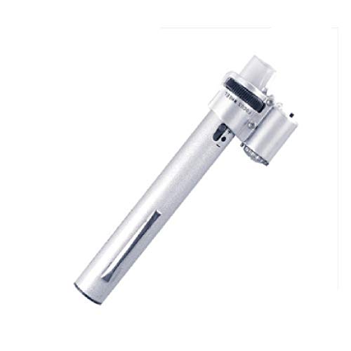 Mini Identificación de joyería antigua Lupa Lupa de gran aumento Lupa con luz 100 veces Alta definición Pluma de luz led ajustable Microscopio portátil para ver la fermentación de té Identificación an