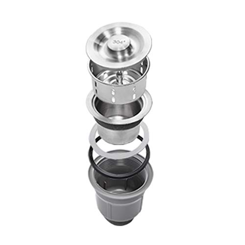 Mini Lavabo sobre-encimera Acero inoxidable Fregadero de Cocina Fregadero de un seno con accesorios,Montaje superior o instalación empotrada