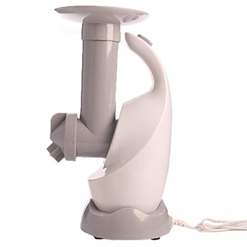 Mini máquina de helado, máquina automática de helado, máquina de postre congelado, utilizado para hacer helados, sorbet, yogur congelado, adecuado para el uso casero kshu gris