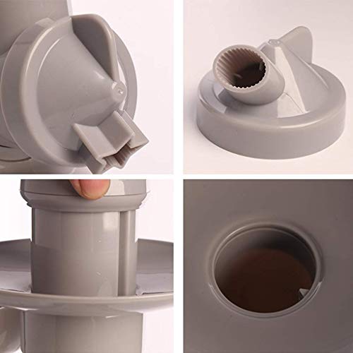 Mini máquina de helado, máquina automática de helado, máquina de postre congelado, utilizado para hacer helados, sorbet, yogur congelado, adecuado para el uso casero kshu gris