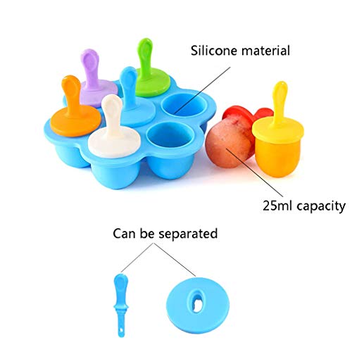 Mini Moldes Helados Silicona, Moldes para Helados y Polos Sin BPA, Poleras Helado Bebe Niños, Ice Cream Mold, Ice Lolly Moulds, Molde Reutilizables para Hacer Helados Caseros
