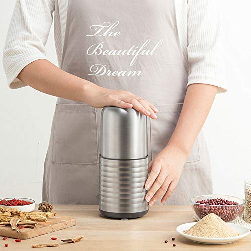 Mini picadora de especias portátil 220V Molinillo triturador | 200g | 300W | Hoja de acero inoxidable | Para frijoles, hierbas, especias, nueces, semillas, legumbres, con tazón extraíble