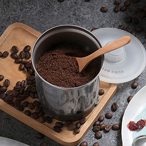 Mini picadora de especias portátil 220V Molinillo triturador | 200g | 300W | Hoja de acero inoxidable | Para frijoles, hierbas, especias, nueces, semillas, legumbres, con tazón extraíble