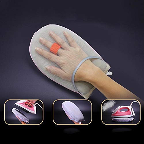 Mini Tabla de Planchar portátil Almohadilla de Planchado doméstica Esponja Resistente a Altas temperaturas Guantes de Planchado a Mano de Vapor para Viajar