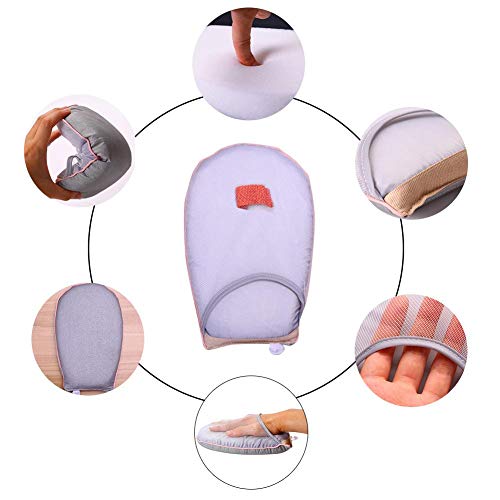 Mini Tabla de Planchar portátil Almohadilla de Planchado doméstica Esponja Resistente a Altas temperaturas Guantes de Planchado a Mano de Vapor para Viajar
