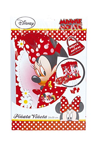 Minnie Mouse - Piñata viñeta lunares, 20X30 cm (Verbetena 014000297)