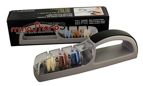MinoSharp 550/GB 3 Stage III - Afilador de cuchillos (2.1), color gris