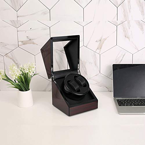Mira enrollador automático Doble Enrollador De Reloj Enrollador Automático De Reloj Caja 2 + 0 Bobinado Automático Caja De Motor Reloj Mecánico Mesa Batidora Reloj Caja Giratoria Mira las devanaderas