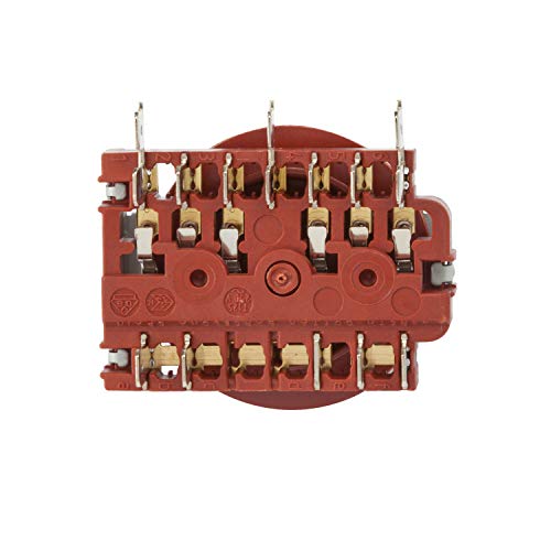 MIRTUX Selector de Horno eléctrico y Placa de Cocina Teka de 8 Posiciones sin termostato. Código del Recambio: 995444128