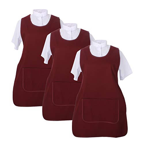 MISEMIYA - Pack*3 Pcs - Delantal Limpieza Uniforme Laboral CLINICA MÉDICOS Limpieza Veterinaria Sanitarios HOSTELERÍA- Ref.868 - Negro, Pack* 3 Pcs, XL